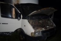 В Оренбурге ночью сгорел автомобиль «ГАЗель».