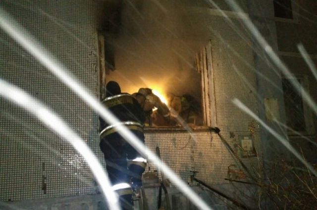 Пожар в Усть-Илимске.