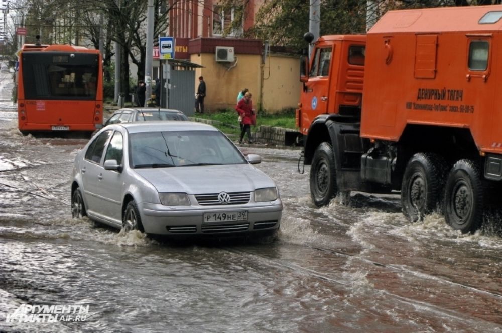 Потоп в Калининграде.