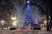 В этотм году елку украсят в серо-золотой гамме, а не в привычной бело-голубой. 