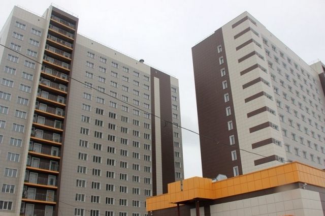 Корпуса нового общежития АлтГУ в Барнауле