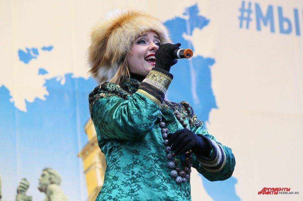 Ансамбль «Воскресенье» выступил с песней Калинка.