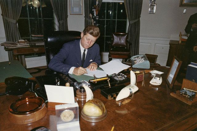Президент США Джон Кеннеди.