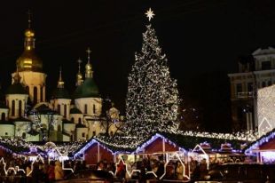 На новогоднюю иллюминацию в Киеве потратили около 150 тысяч