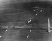 Корабли ВМС США, проходящие под мостом «Золотые ворота». 12 ноября 1936 года.