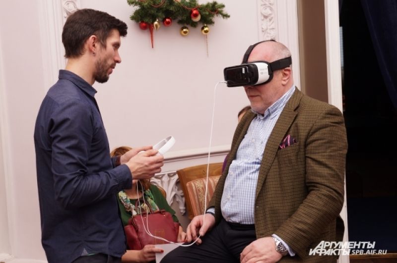 Гости могли отправиться в путешествие по виртуальной реальности.