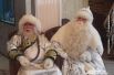 Особым гостем на празднике стал коллега Деда Мороза - Белый Старец Сагаан Убгэн из Бурятии.