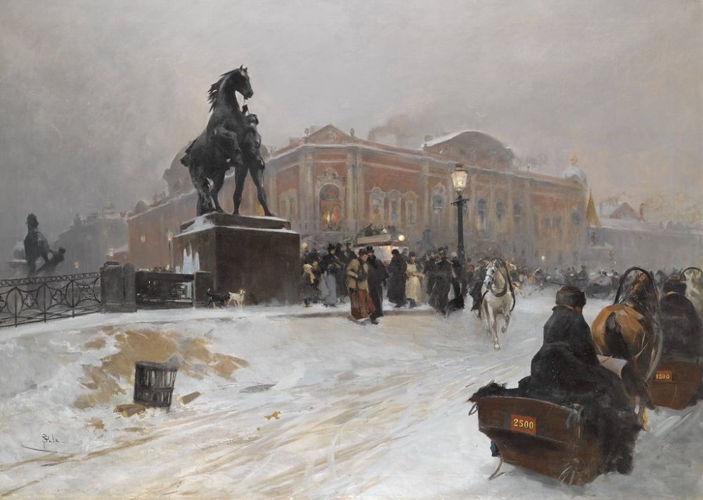 Паоло Сала (1859-1924). Аничков мост в Санкт-Петербурге
