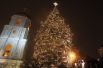А это главная новогодняя елка страны на Софийской площади к встрече 2015 года.