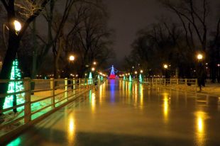 Тюменский каток в Комсомольском сквере приводят в порядок