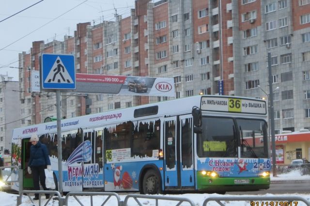 С 3 по 8 января общественный транспорт Перми будет работать по воскресному графику.