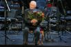 Балетмейстер Юрий Григорович на церемонии награждения перед гала-концертом к столетию со дня рождения Ю. П. Любимова в Большом театре в Москве.