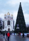 Кафедральный собор Христа Спасителя в Калининграде накануне праздника Рождества Христова.