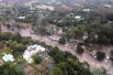 Вид с воздуха на территорию города Монтесито, пострадавшего от наводнения.