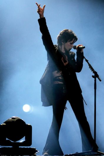 Долорес О'Риордан выступает с The Cranberries в Пекине, Китай. 28 июля 2011 года.