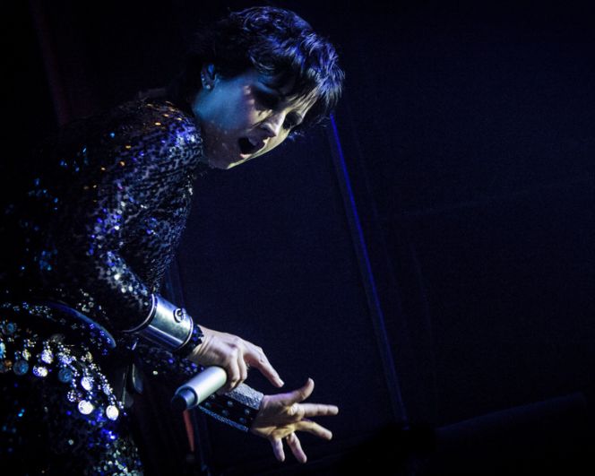 Долорес О'Риордан выступает с The Cranberries в Торонто, Канада. 9 мая 2012 года.