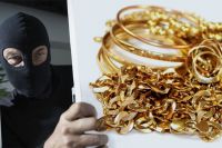 В результате преступления похищено около 3 кг золотых изделий.