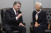 Президент Украины Петр Порошенко и директор-распорядитель Международного валютного фонда Кристин Лагард.