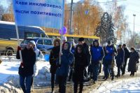 Волонтёры на общегородской ижевской акции «Белая трость».