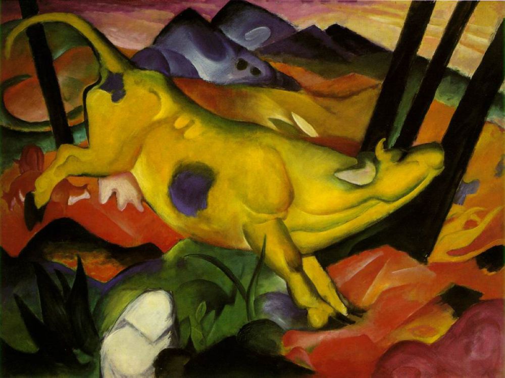 «Желтая корова», 1911 год.