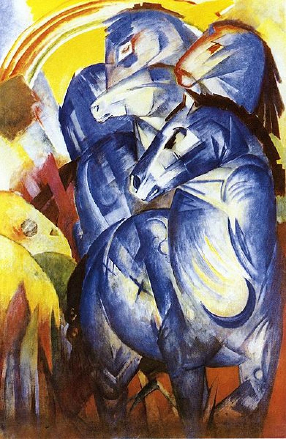 «Башня синих лошадей», 1913 год.