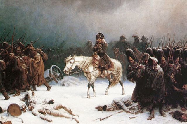 «Отступление Наполеона из Москвы». Адольф Нортен