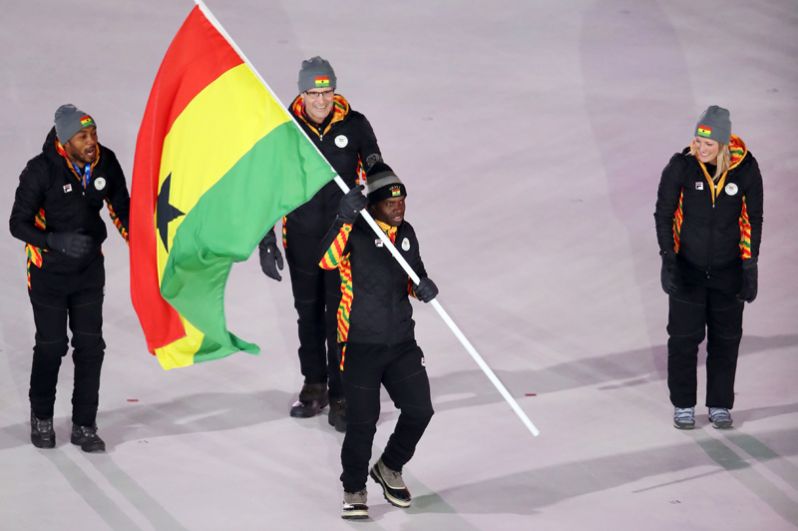 Гана. Во второй раз в истории примет участие в зимних Играх и будет представлена как минимум одним спортсменом в скелетоне. 