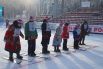 Изюминкой соревнований стали национальные забеги ханты и манси на охотничьих лыжах.