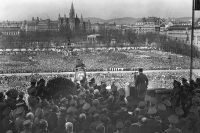 Гитлер выступает в Вене, 15 марта 1938 г.