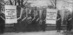 Американские суфражистки пикетируют Белый дом весной 1917 года.