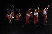 Российский лыжник Илья Буров выступает на зимних Олимпийских играх в Пхенчхане. Снимок сделан с использованием нескольких экспозиций. 
