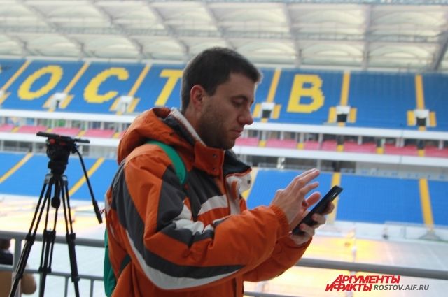 Бразильский журналист Фабиу Пейн сделал репортаж со стадиона «Ростов-Арена».