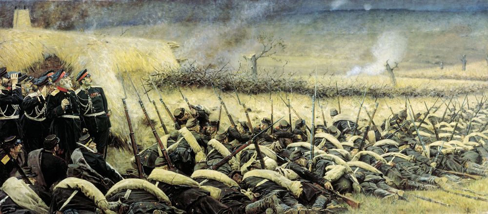 Василий Верещагин, «Перед атакой. Под Плевной», 1881 г.