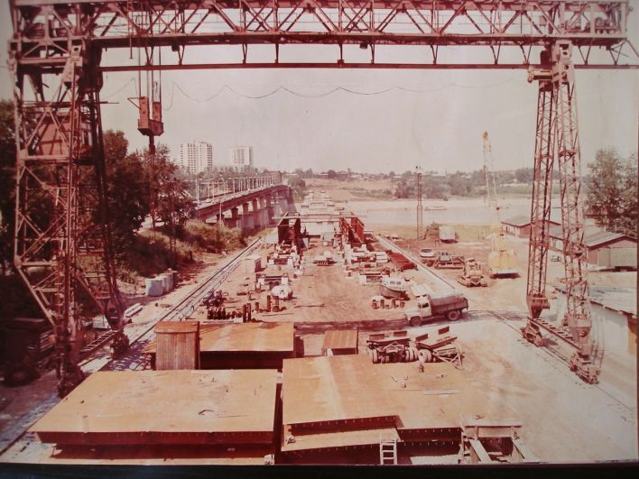 Строительство второго моста через Белую. Конец 80-х годов.
