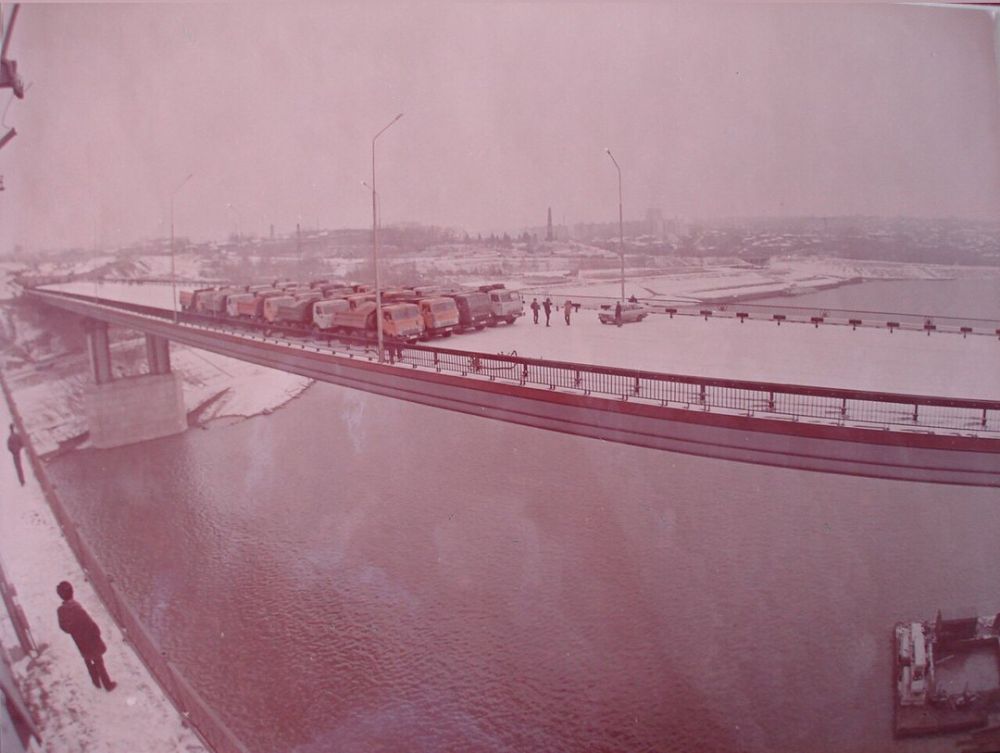 Тестирование второго моста. 1992 год.