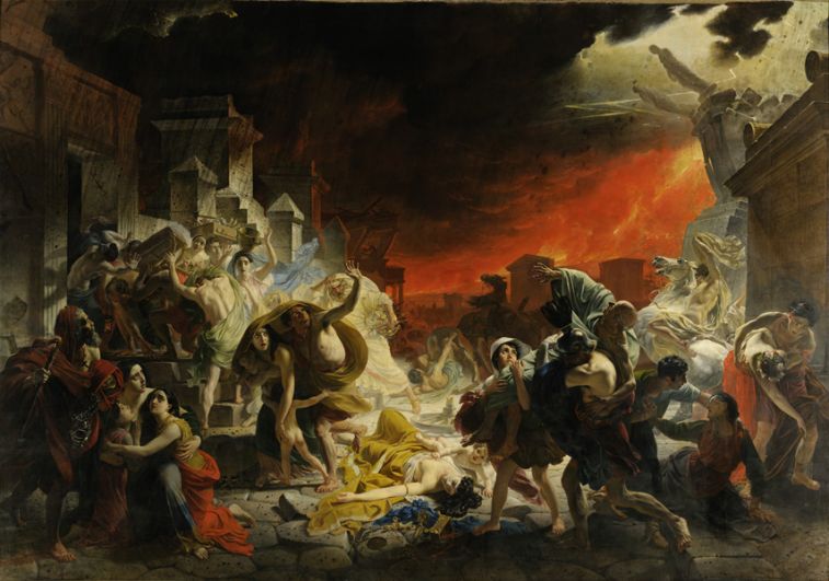 Карл Брюллов «Последний день Помпеи», 1830-1833 годы.
