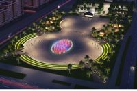 Предполагается, что в центре площади будет фонтан, окружённый амфитеатрами.
