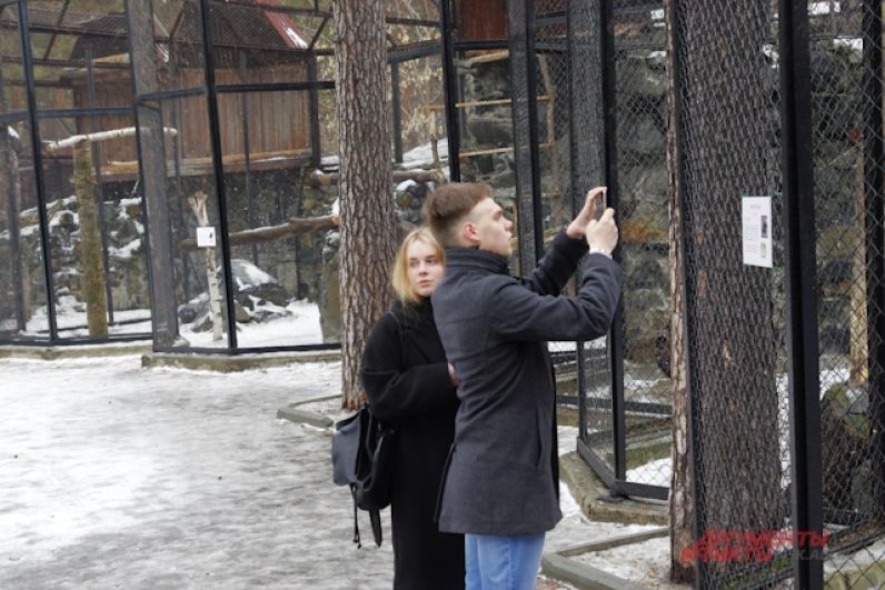 Посетителей в зоопарке пока немного, но в отличие от безлюдной зимы, зверям уже есть на кого посмотреть.