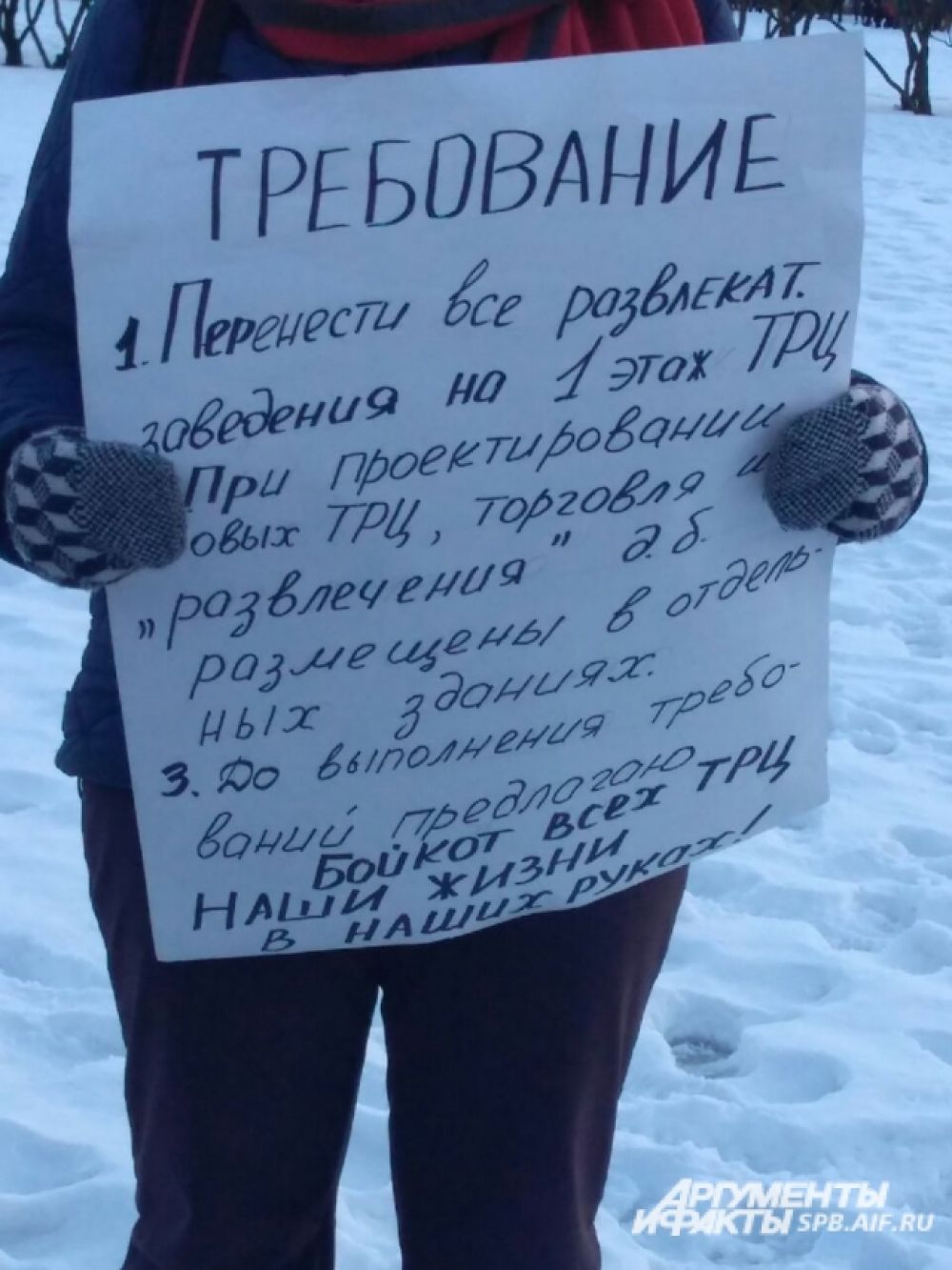 Петербуржцы обеспокоены обеспечением безопасности в ТРЦ.