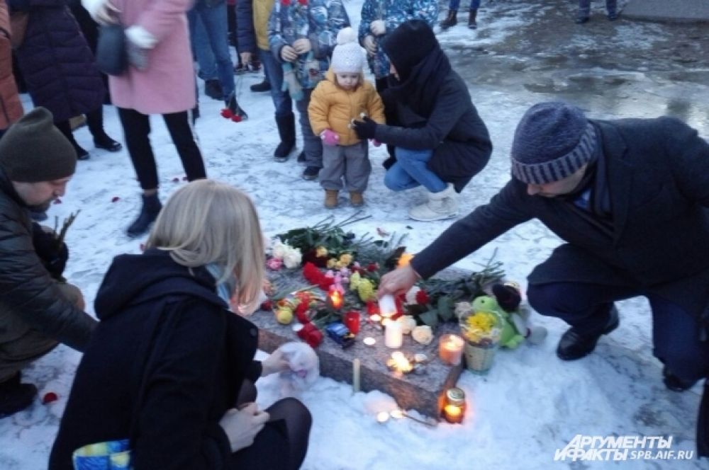 На акцию приходили целыми семьями.