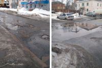 На дорогу по ул.Островского белгородцы жаловались и в прошлом году, и в этом.