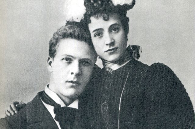 Федор Шаляпин с женой.