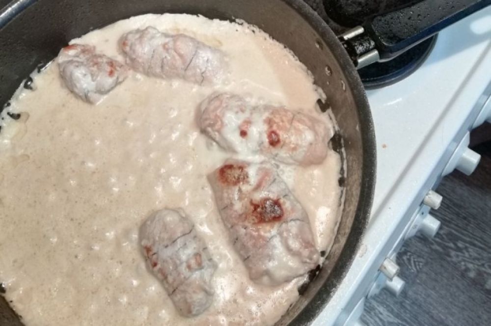 Виктория Шавкова. Куриные рулетики с плавленым сыром.