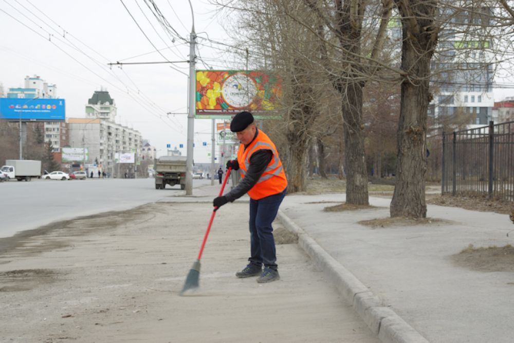 В субботнике принял активное участие мэр Новосибирска Анатолий Локоть.