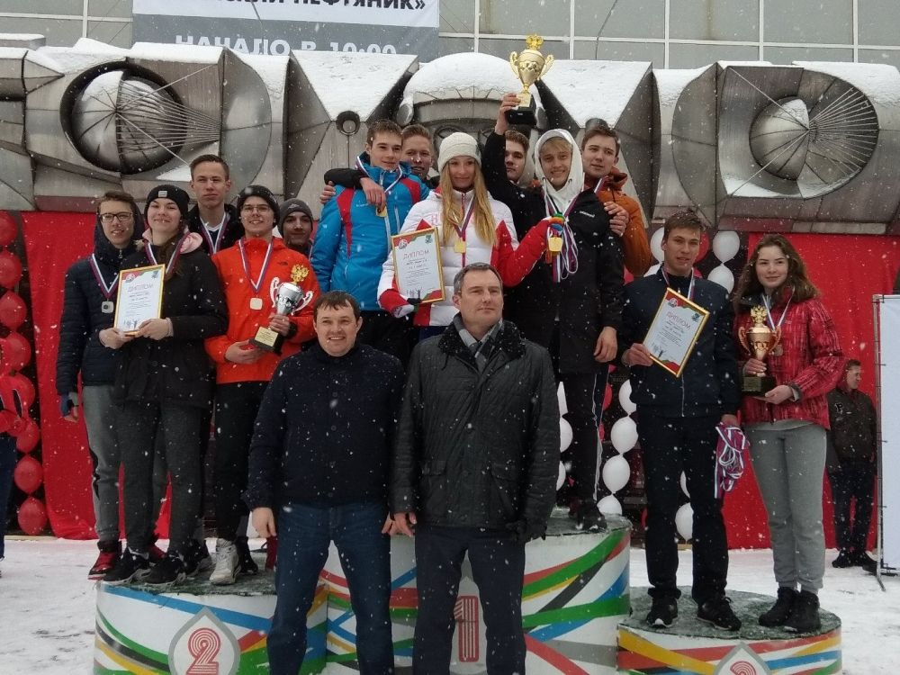 Тройка победителей первого этапа второго забега.