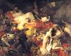 Следующая работа, выставленная в Салоне, называлась «Смерть Сарданапала», сюжет которой Делакруа взял из драмы Джорджа Гордона Байрона «Сарданапал». На художника также повлияло длительное пребывание в Испании и Марокко.