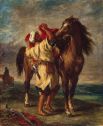 «Марокканец, седлающий коня». 