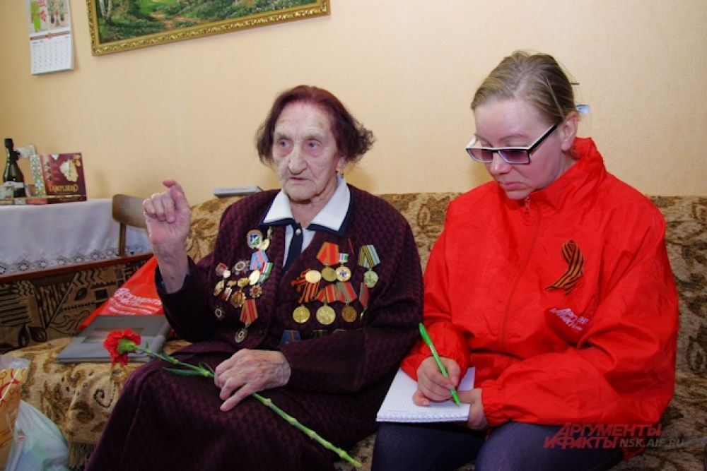 Ветеран ВОВ Ольга Федоровна Гривастова в 16 лет ушла на фронт. 