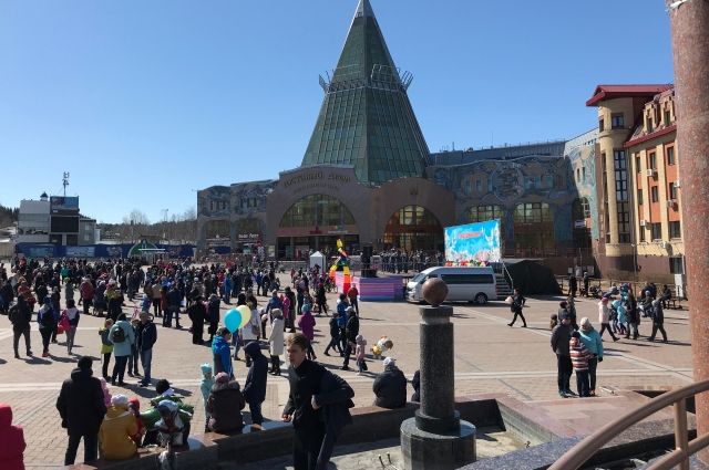 1 мая на центральной площади Ханты-Мансийска