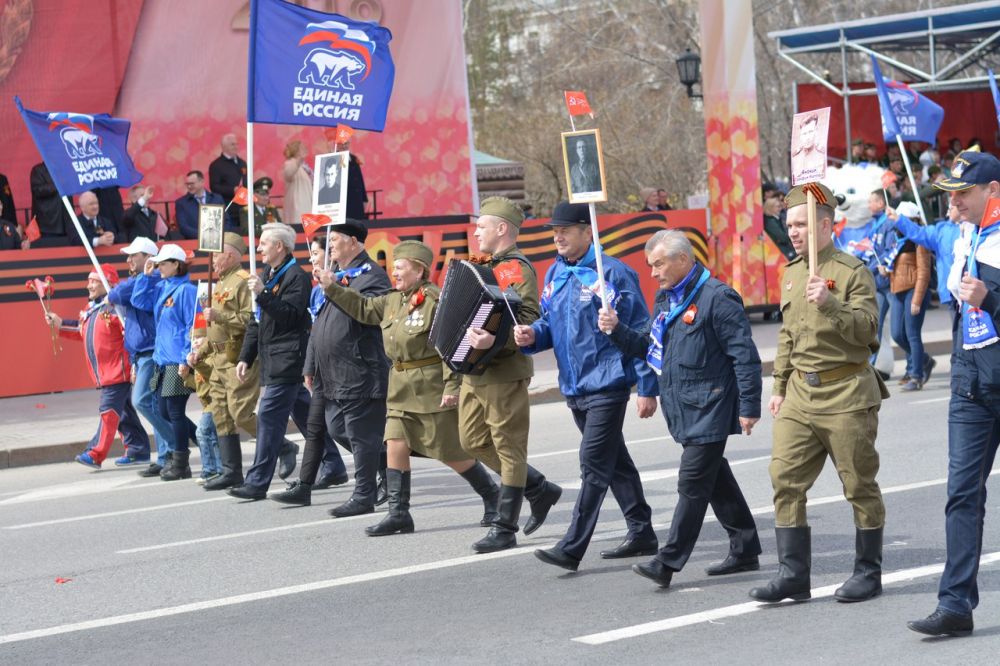 Акция «Бессмертный полк» в Тюмени